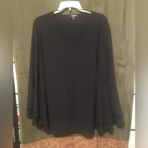 Vee Print Blouse